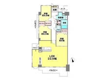 【兵庫県/芦屋市新浜町】メロディーハイム芦屋浜 間取り図