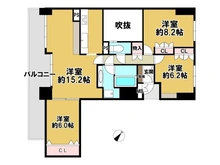 【兵庫県/芦屋市精道町】藤和シティホームズ芦屋 間取り図