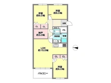 【兵庫県/芦屋市若葉町】アステム芦屋B棟 間取り図