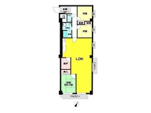 【兵庫県/神戸市東灘区岡本】ユニハイム岡本 間取り図