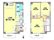 【兵庫県/芦屋市打出小槌町】エスポアール芦屋 間取り図