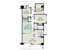 【大阪府/大阪市大正区泉尾】メロディーハイム大正・公園通リ 間取り図