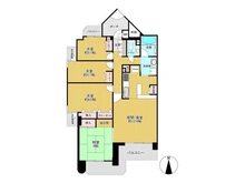 【大阪府/大阪市住吉区帝塚山中】ベルシャトゥ帝塚山 間取り図