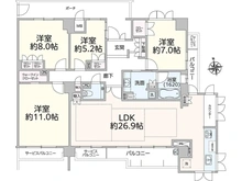 【愛知県/名古屋市千種区東明町】プレミスト東山東明町 間取り図