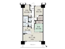 【滋賀県/大津市中央】ライオンズ大津中央 間取り図