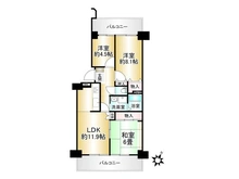 【滋賀県/草津市大路】草津ロジュマン 間取り図