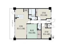 【京都府/京都市中京区間之町通竹屋町上る】サンマンションドゥーシェ御所前 間取り図