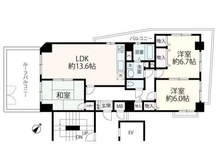 【兵庫県/神戸市須磨区月見山本町】ルミエール月見山 間取り図