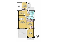 【兵庫県/神戸市西区竹の台】ラ・フォルテ西神中央4番館 間取り図