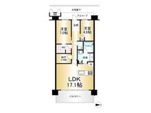 【兵庫県/尼崎市東園田町】プレージアブラン東園田 間取り図