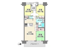 【兵庫県/尼崎市南竹谷町】シャルマンフジスマート尼崎出屋敷駅前ステーショングリーン 間取り図