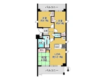 【兵庫県/尼崎市東塚口町】パレ東塚口1 間取り図