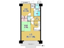 【兵庫県/尼崎市長洲東通】コスモシティ尼崎 間取り図