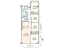 【埼玉県/川口市芝園町】芝園ハイツ弐号棟 間取り図