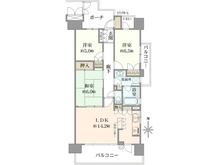【埼玉県/川口市西川口】リビオ西川口マークスワンスクエア 間取り図