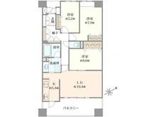 【埼玉県/さいたま市浦和区本太】ライオンズヴィアーレ浦和壱番館 間取り図