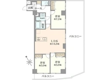 【埼玉県/さいたま市浦和区仲町】浦和仲町スカイマンション 間取り図