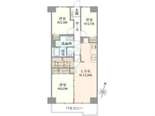 【埼玉県/越谷市瓦曽根】ハイツ越谷 間取り図