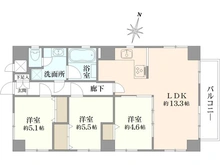 【埼玉県/さいたま市浦和区高砂】ヴィアーレ浦和 間取り図