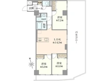 【埼玉県/さいたま市浦和区仲町】浦和仲町スカイマンション 間取り図