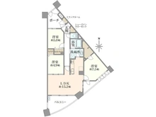 【埼玉県/春日部市粕壁東】ダイアパレス春日部駅前 間取り図