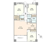 【埼玉県/越谷市瓦曽根】ヴェルディーク越谷 間取り図