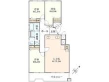 【埼玉県/さいたま市緑区原山】浦和パークハイツ2号棟 間取り図