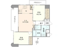 【埼玉県/さいたま市浦和区常盤】レクセルマンション北浦和公園 間取り図