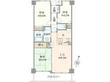 【埼玉県/蕨市塚越】コスモ蕨ステーションビュー 間取り図