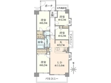 【埼玉県/川口市上青木西】 オーベル川口青木町公園 間取り図