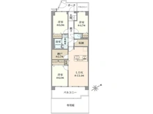 【埼玉県/上尾市柏座】パーク上尾参番館 間取り図