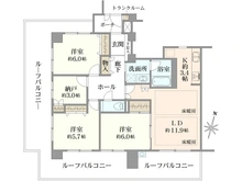 【埼玉県/さいたま市南区文蔵】ヴェルビュ南浦和弐番館 間取り図