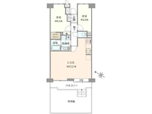 【埼玉県/さいたま市浦和区北浦和】浦和パーク・ファミリア A棟 間取り図