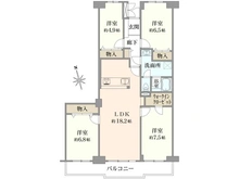 【埼玉県/越谷市赤山町】越谷ファミリータウン D棟 間取り図