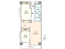 【埼玉県/さいたま市浦和区針ヶ谷】ダイアパレス浦和針ヶ谷 間取り図