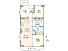 【埼玉県/さいたま市浦和区常盤】ルミナス常盤 間取り図