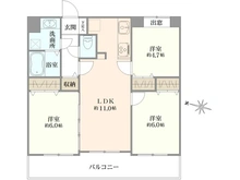 【埼玉県/川口市中青木】デュオ川口青木公園 間取り図