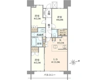 【埼玉県/さいたま市浦和区岸町】ザ・パークハウス浦和岸町 間取り図