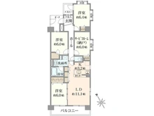 【埼玉県/蕨市中央】グランシエロ蕨 間取り図