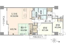 【埼玉県/さいたま市浦和区本太】パークハウス浦和ソレイユフォート 間取り図