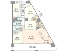 【埼玉県/さいたま市緑区美園】センターフィールド浦和美園壱番街フロントランド 間取り図