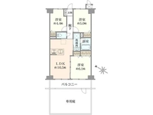 【埼玉県/さいたま市桜区西堀】ベルハイム中浦和 間取り図