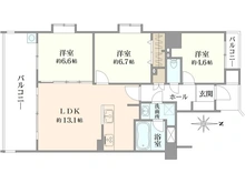 【埼玉県/さいたま市浦和区仲町】浦和仲町ダイヤモンドマンション 間取り図