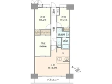 【埼玉県/さいたま市緑区大字大間木】ライオンズマンション東浦和ガーデン 間取り図