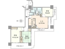 【埼玉県/越谷市北越谷】ライオンズステーションタワー北越谷 間取り図