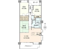 【埼玉県/さいたま市南区根岸】ヴィルヌーブ南浦和 間取り図