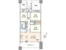 【埼玉県/さいたま市中央区本町東】リーデンススクエアさいたま新都心クイントファース 間取り図