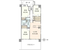 【埼玉県/さいたま市南区文蔵】ウィズグランデ南浦和 間取り図