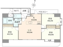 【埼玉県/さいたま市大宮区吉敷町】ローヤルシティ大宮吉敷町 間取り図