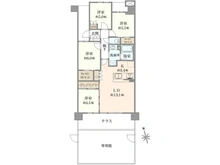 【埼玉県/さいたま市西区西大宮】デュオヒルズ西大宮ザ・グランテラス 間取り図